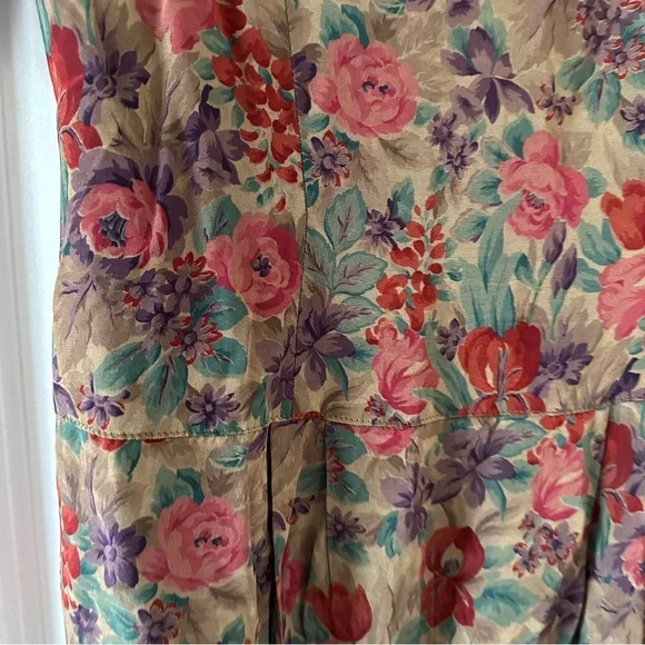 Vintage 70s Dawn Joy Brown Floral Button Up Dress Women’s Size Small Retro - Picture 16 of 16